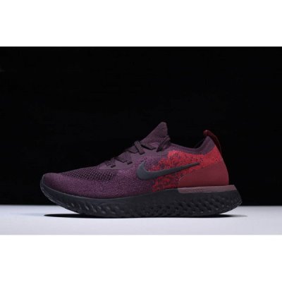 Nike Erkek Epic React Flyknit Wine Kırmızı / Koyu Kırmızı / Siyah Koşu Ayakkabısı Türkiye - DJZ9HM7W